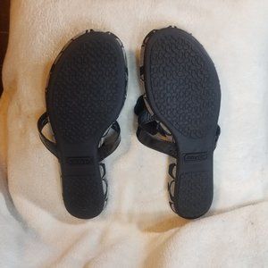 Coach Shoes - Coach Sherrie Soft Patent Black Sandal 8.5M Coach Shoes - Coach Sherrie Soft Patent Black Sandal 8.5M